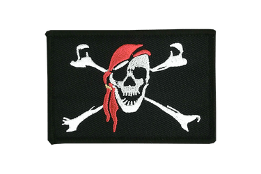 Pirate with bandana Flag Patch