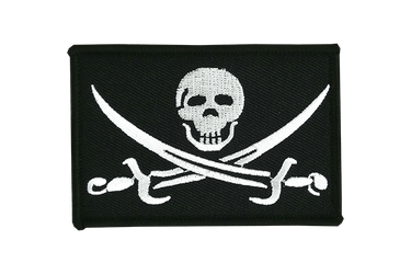 Pirate with sabre Flag Patch