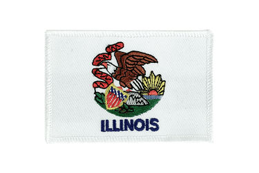 Aufnäher mit Illinois Flagge