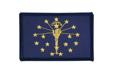 Aufnäher mit Indiana Flagge