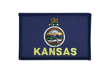 Aufnäher mit Kansas Flagge