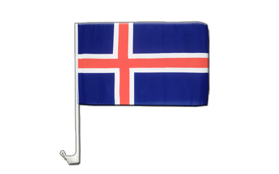 Iceland Car Flag 12x16"