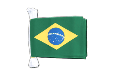 Fahnenkette Brasilien - 15 x 22 cm