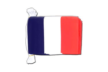 Fahnenkette Frankreich - 15 x 22 cm