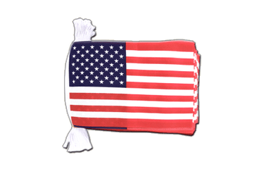 USA Guirlande fanion 15 x 22 cm