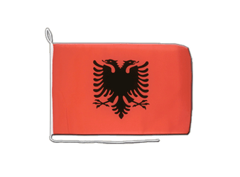 Albanie Drapeau pour bateau 30 x 40 cm