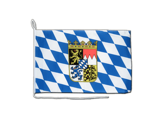 Bayern mit Wappen Bootsflagge 30 x 40 cm