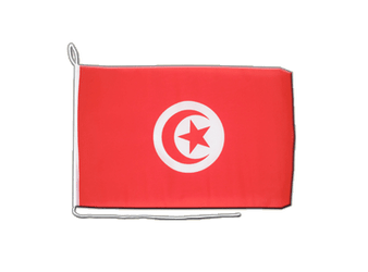 Tunisie - Drapeau pour bateau 30 x 40 cm