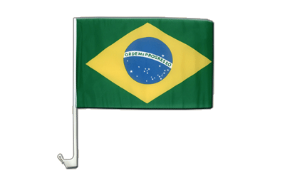 Brésil Drapeau pour voiture 30 x 40 cm