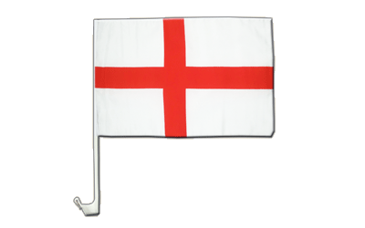 Drapeau De Table Angleterre St. George - 10x15 Cm, Hauteur Totale 30 Cm, Socle Plastique Noir