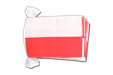 Fahnenkette Polen - 15 x 22 cm