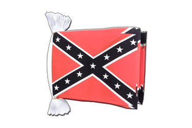 Confédéré USA Sudiste Guirlande fanion 15 x 22 cm