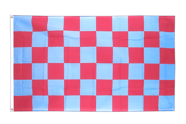 Kariert Rot-Blau - Flagge 90 x 150 cm