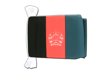 Afghanistan Fahnenkette 15 x 22 cm