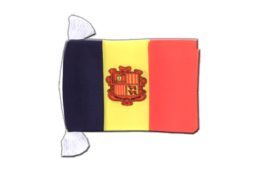 Fahnenkette Andorra - 15 x 22 cm