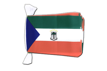 Fahnenkette Äquatorial Guinea - 15 x 22 cm