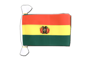 Fahnenkette Bolivien - 15 x 22 cm