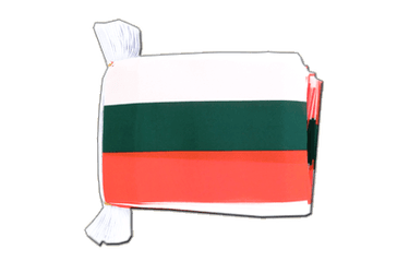 Guirlande fanion Bulgarie - 15 x 22 cm