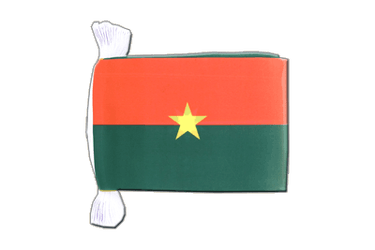Burkina Faso Guirlande fanion 15 x 22 cm