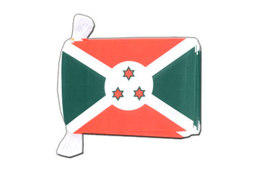 Fahnenkette Burundi - 15 x 22 cm
