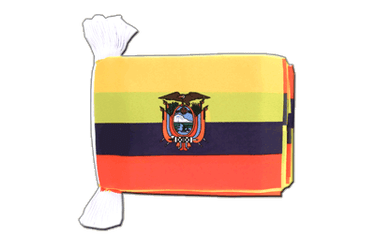 Flag Bunting Ecuador - 6x9", 9 m