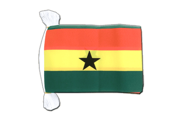 Fahnenkette Ghana - 15 x 22 cm