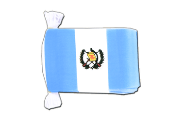 Fahnenkette Guatemala - 15 x 22 cm