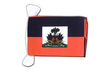 Haiti Guirlande fanion 15 x 22 cm