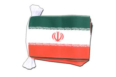 Iran Fahnenkette 15 x 22 cm