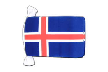 Islande Guirlande fanion 15 x 22 cm