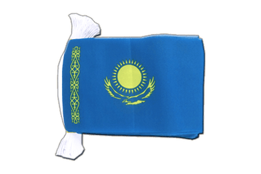Kasachstan Fahnenkette 15 x 22 cm