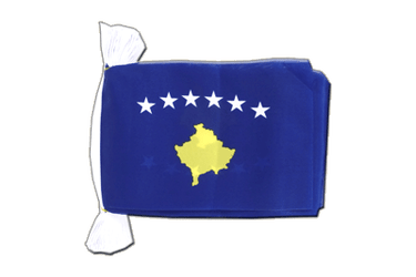 Guirlande fanion Kosovo - 15 x 22 cm