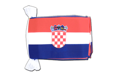 Croatia Flag Bunting 6x9", 9 m