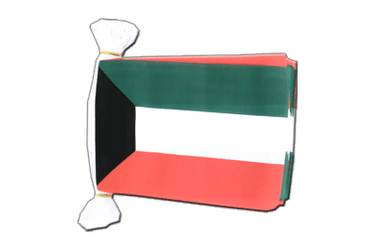 Kuwait Fahnenkette 15 x 22 cm