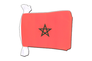 Marokko Fahnenkette 15 x 22 cm