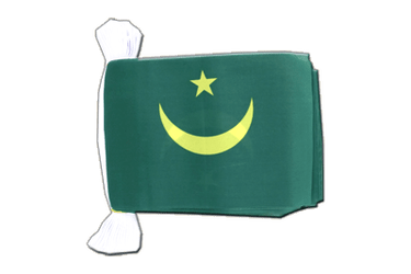 Fahnenkette Mauretanien - 15 x 22 cm