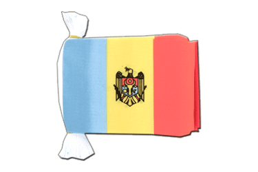 Guirlande fanion Moldavie - 15 x 22 cm