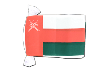 Oman Flag Bunting 6x9", 9 m