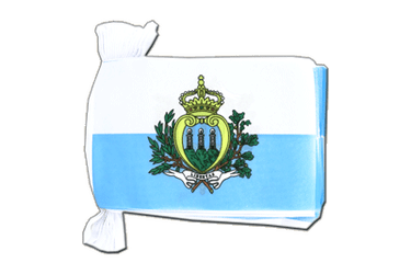 Flag Bunting San Marino - 6x9", 9 m