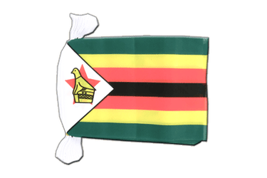 Simbabwe Fahnenkette 15 x 22 cm