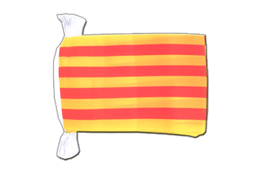 Catalonia Flag Bunting 6x9", 9 m