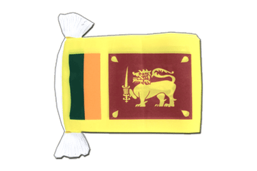 Fahnenkette Sri Lanka - 15 x 22 cm