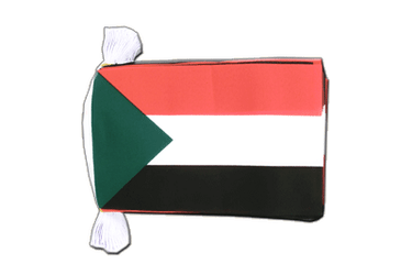 Fahnenkette Sudan - 15 x 22 cm