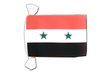 Syrien Fahnenkette 15 x 22 cm