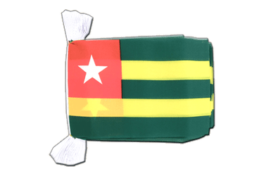 Togo Fahnenkette 15 x 22 cm