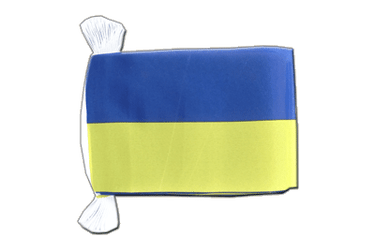 Fahnenkette Ukraine - 15 x 22 cm