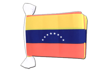 Guirlande fanion Venezuela 8 Etoiles - 15 x 22 cm