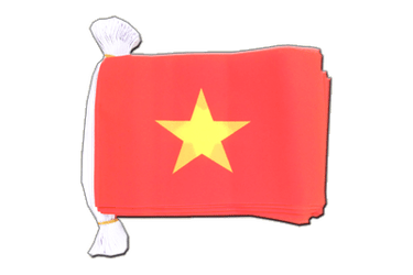 Fahnenkette Vietnam - 15 x 22 cm