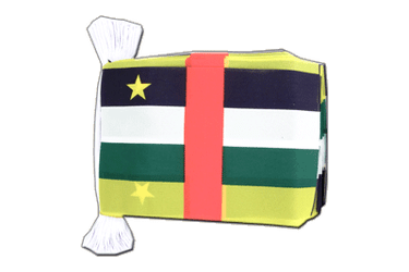Flag Bunting Central African Republic - 6x9", 9 m