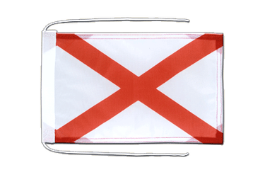 Alabama Flag with ropes 8x12"